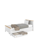 Story SO-08 Bed with Mattress in White Matt