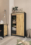 Spot SP-04 Tall Cabinet in Oak Artisan