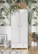 Story SO-01 2 Door Wardrobe in White Matt