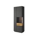 Silke 13 Tall Display Cabinet [Right] in Matera / Wotan Oak