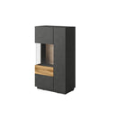 Silke 42 Display Cabinet [Left] in Matera / Wotan Oak