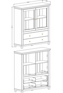 Evora 46 Display Cabinet in Abisko Ash