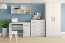 Omega OM-05 Tall Cabinet 80cm in White Matt