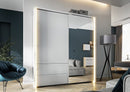 Taya TA-02 Sliding Door Wardrobe 200cm in White