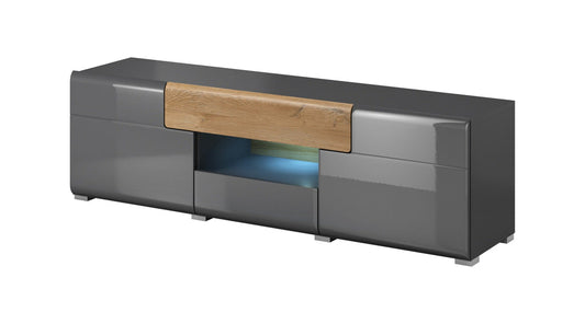 Toledo 41 TV Cabinet 159cm in Grey Gloss