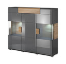 Toledo 46 Sideboard Display Cabinet in Grey Gloss