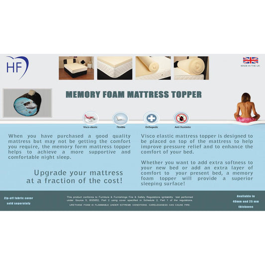 Memory Topper – 40mm King Size
