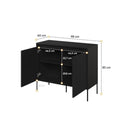 Trend TR-02 Sideboard Cabinet 98cm in Black Matt