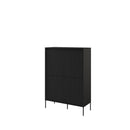 Trend TR-03 Highboard Cabinet 98cm in Black Matt