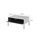 Trend TR-09 Coffee Table 100cm in White Matt