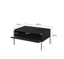 Trend TR-09 Coffee Table 100cm in Black Matt