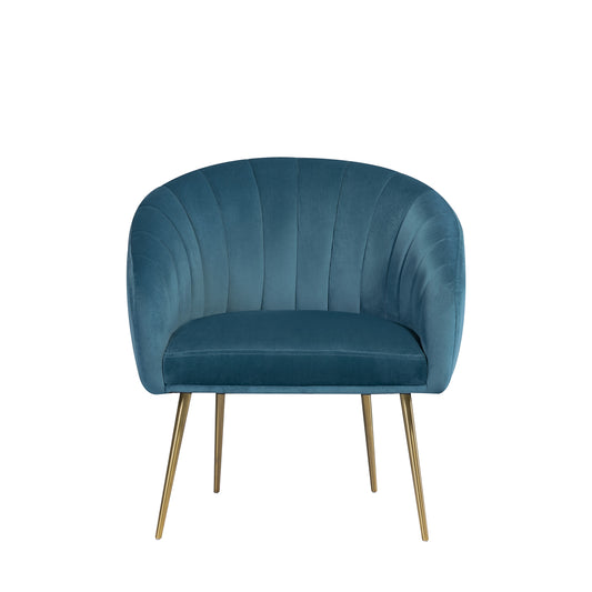 Stylish Velvet Accent Chair for Domestic and Commercial Use in Teal