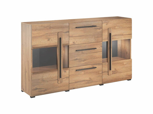 Tulsa 28 Display Sideboard Cabinet in Oak Grandson