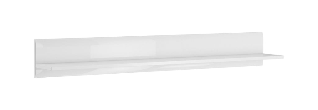 Tulsa 02 Wall Shelf 180cm in White Gloss