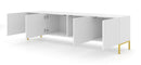 Wave TV Cabinet 200cm in White