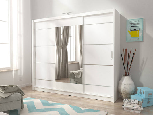 Wiki 250 Alu Wardrobe 250cm in White Matt