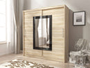 Wiki II Sliding Door Wardrobe 200cm in Oak Sonoma