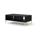 Wave Coffee Table 90cm in Black