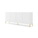 Wave Large Sideboard Cabinet 200cm in White