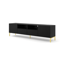 Wave TV Cabinet 200cm in Black