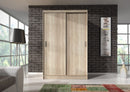 Wiki Sliding Door Wardrobe 130cm in Oak Sonoma