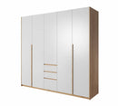 Xelo Hinged Door Wardrobe 225cm in White