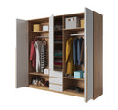Xelo Hinged Door Wardrobe 225cm in White