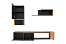 Maze II TV Entertainment Unit in Black