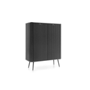 Zova Highboard Cabinet 103cm in Black