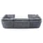 Abelina U Shaped Fabric Sofa In Grey