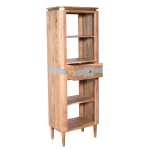 Wilton Acacia Wood 1 Drawers Open Bookcase