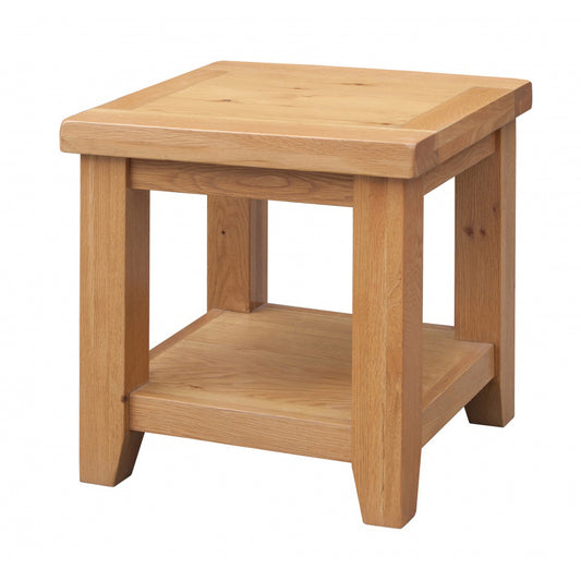 Acorn Solid Oak Lamp Table - 500W x 500D x 500H