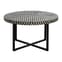 Algieba Round Wooden Coffee Table In Monochromatic Effect