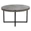 Algieba Round Wooden Coffee Table In Monochromatic Effect