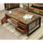 London Urban Chic Wooden Storage Coffee Table With 4 Doors