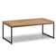 Barras Wooden Set Of Coffee Tables In Solid Oak And Metal Legs