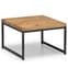 Barras Wooden Set Of Coffee Tables In Solid Oak And Metal Legs