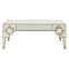 Antibes Mirrored Glass Coffee Table In Antique Silver