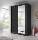 Arti AR-04 Sliding Door Wardrobe 150cm in Black Matt