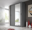 Arti AR-04 Sliding Door Wardrobe 150cm in Grey Matt