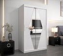 Boliwia Sliding Door Wardrobe 120cm in White