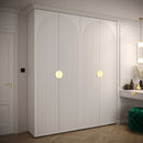 Manhattan I Hinged Door Wardrobe 200cm in White