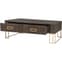 Bonita Wooden Coffee Table With 2 Drawers In Dark Brown