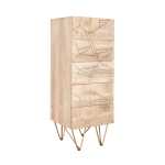 Light Gold Tall Chest of Drawers