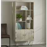 Light Gold Large Bookcase 2 Door