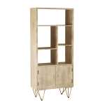 Light Gold Large Bookcase 2 Door