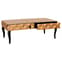 Brice Rectangular Mirrored Glass Coffee Table In Copper