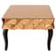 Brice Rectangular Mirrored Glass Coffee Table In Copper