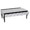 Brice Rectangular Mirrored Glass Coffee Table In Silver