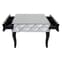 Brice Rectangular Mirrored Glass Coffee Table In Silver